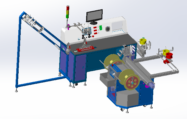 Finished product CCD inspection and automatic rolling machine 